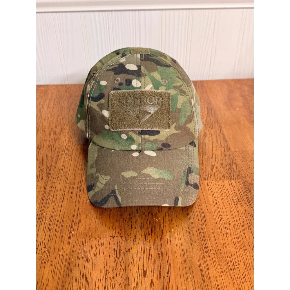 Condor Tactical Team Cap MultiCam Camo Ripstop Adjustable Patch Hat